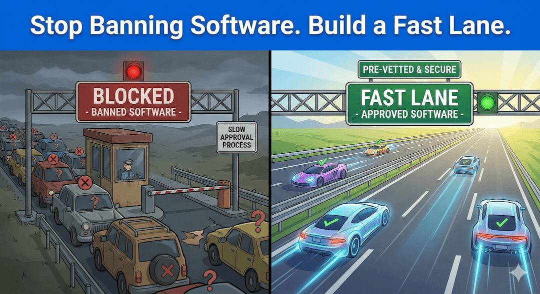 Stop Banning SaaS Apps. Build a Vetting "Fast Lane" Instead